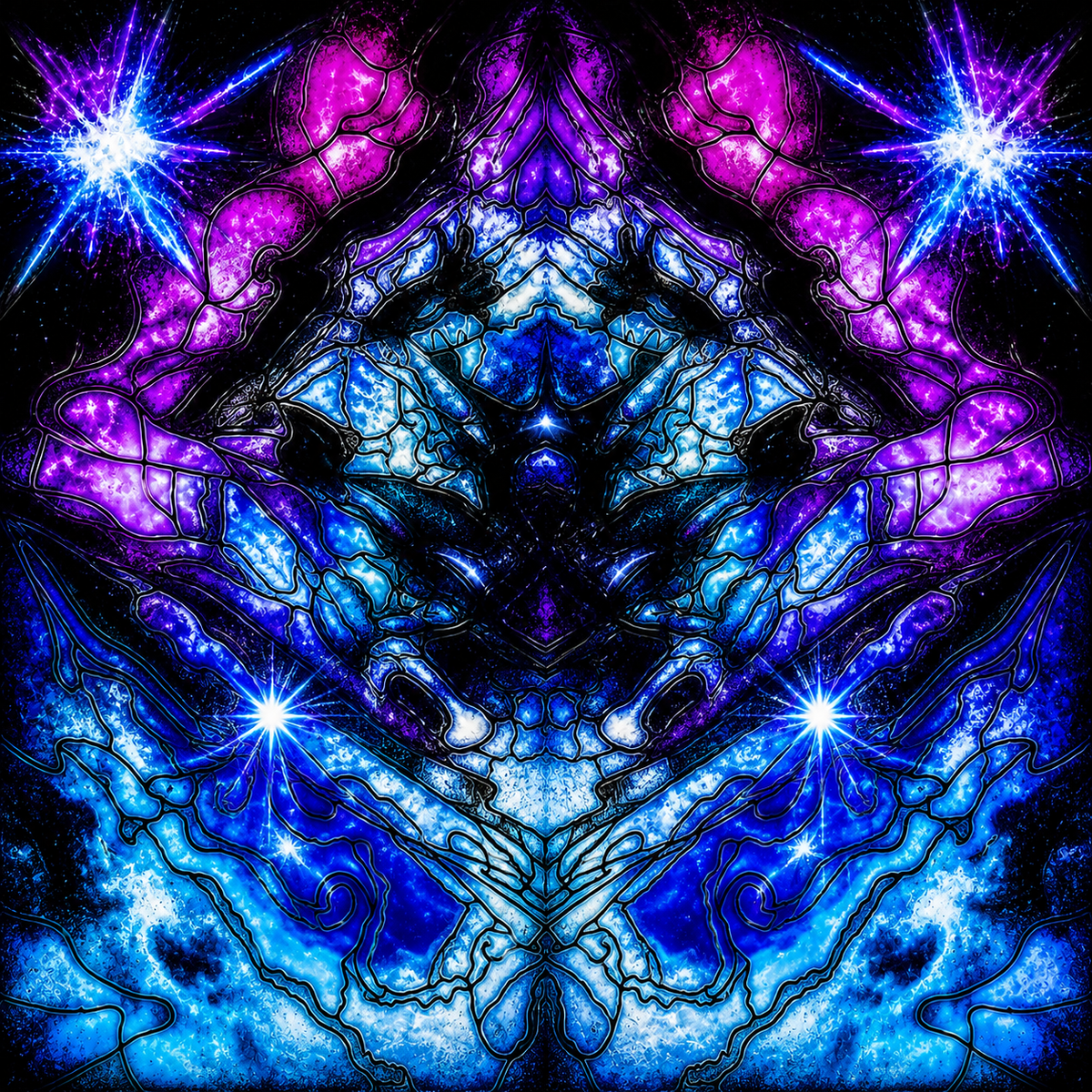 Fractured Psychic — Abstract Portrait Digital Art Bundle | Instant Download