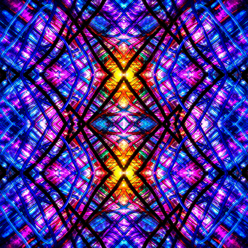 Neon Cathedral — Abstract Architecture Digital Art Bundle | Instant Download