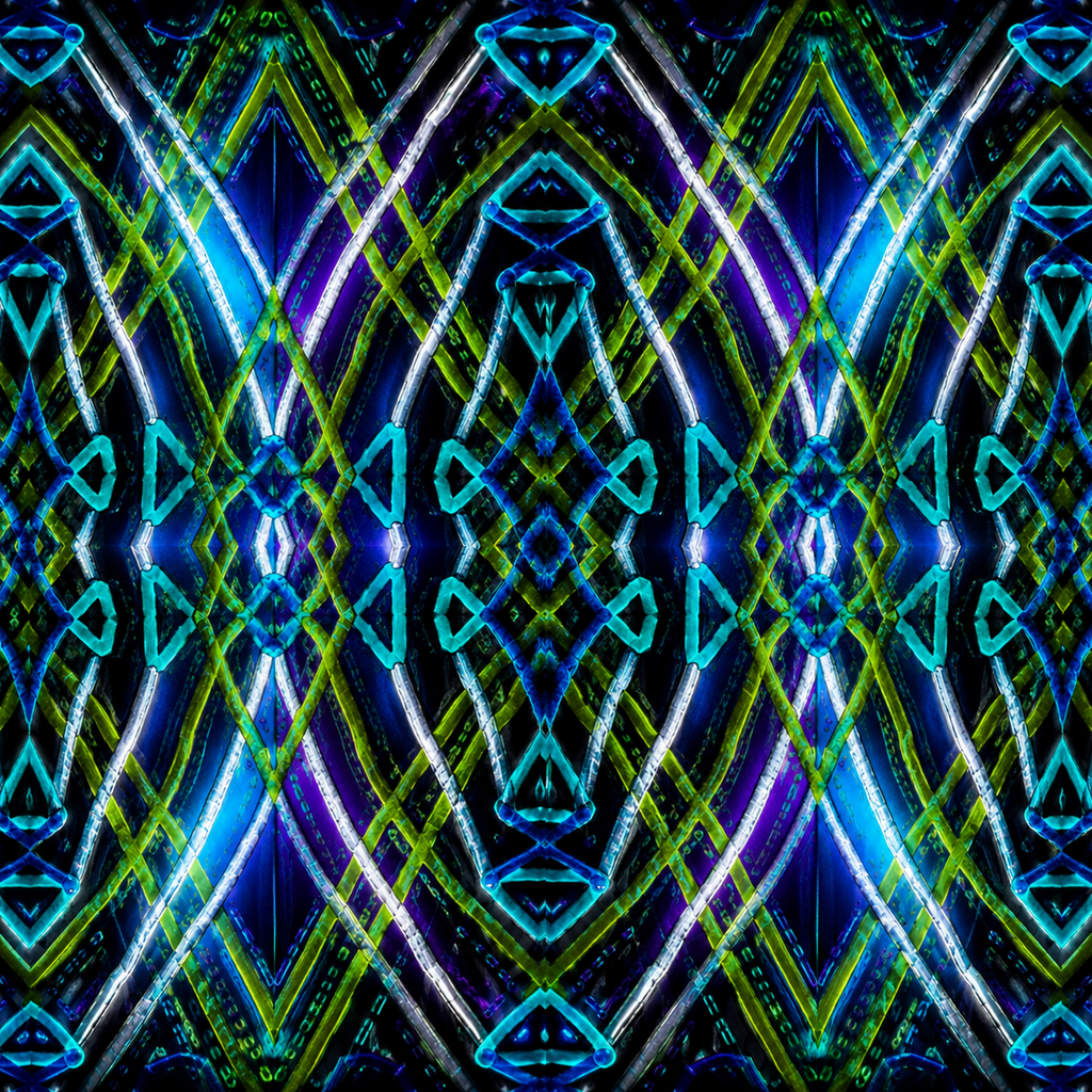 Neon Cathedral — Abstract Architecture Digital Art Bundle | Instant Download