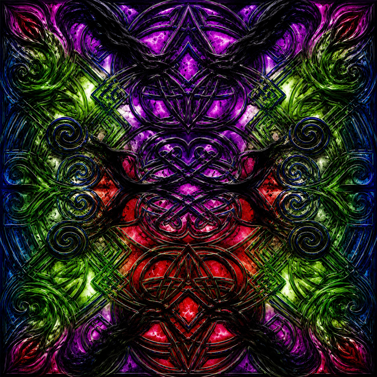 Fractured Psychic — Abstract Portrait Digital Art Bundle | Instant Download