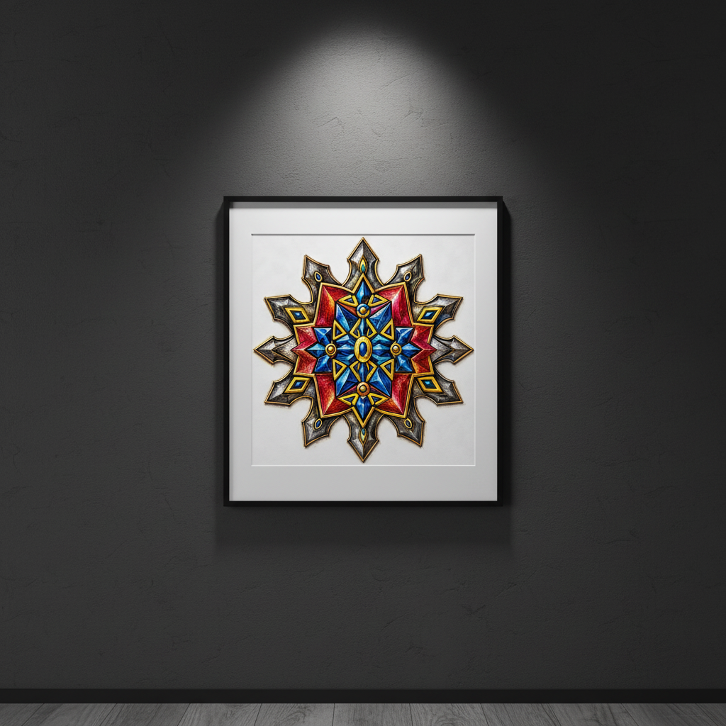 Sacred Sigils — Framed wall mockup piece 1
