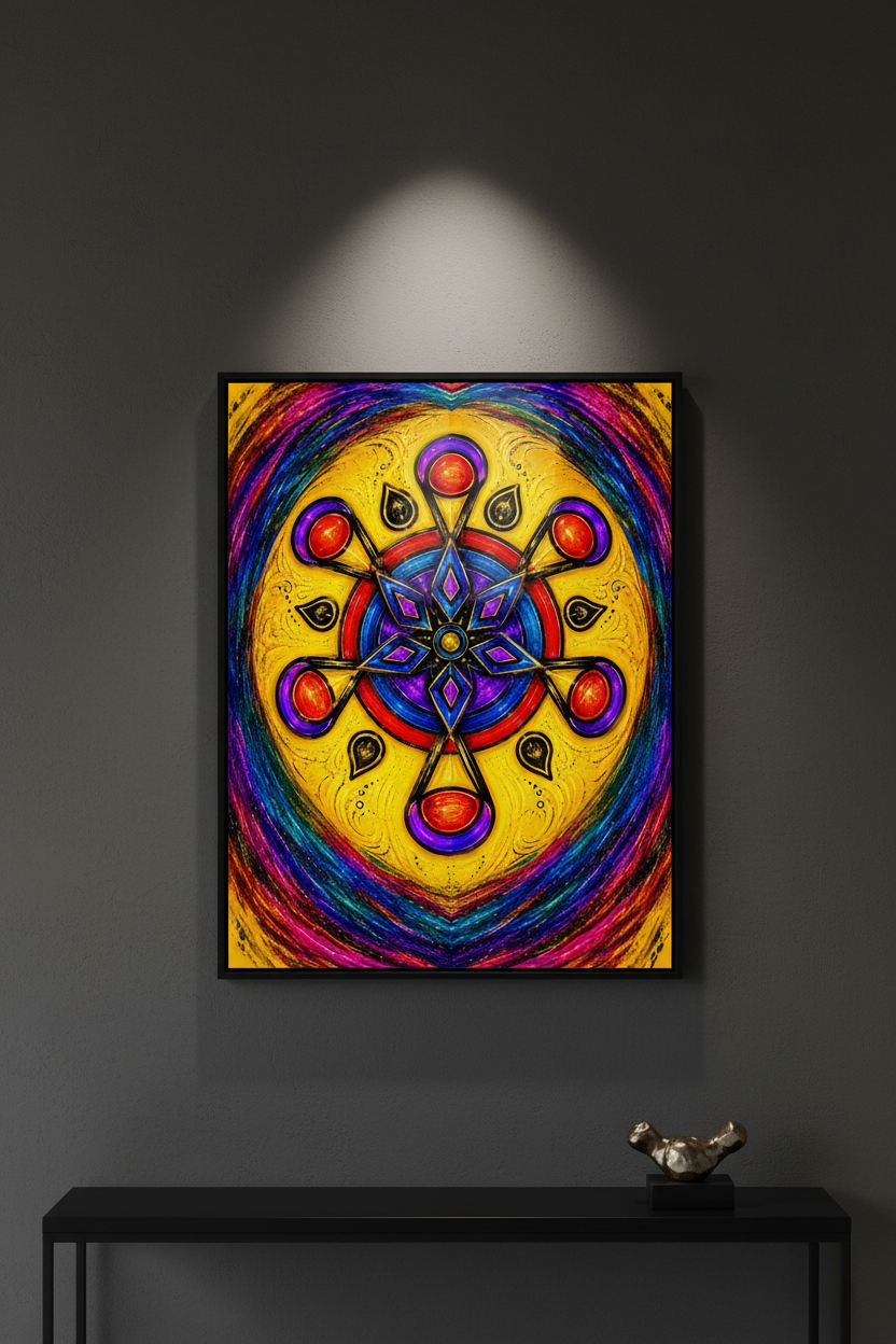 Sacred Sigils — Framed wall mockup piece 2