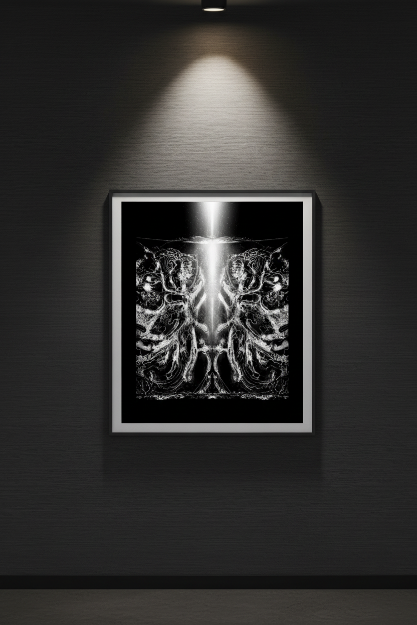 Fractured Psychic — Framed wall mockup piece 4