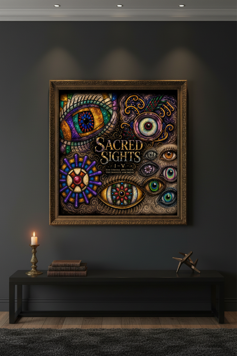 Sacred Sights I-V — Gallery Wall